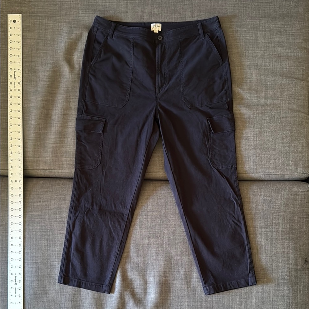 J. Crew Blue Cargo Pants with Straight Fit